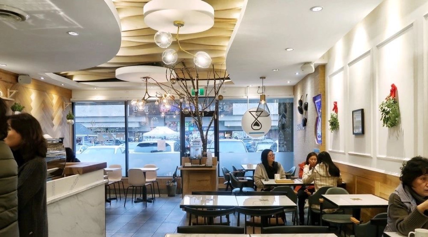 A finished restaurant interior